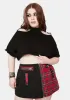 Plus Plaid Skirt With Zipper And Pockets sold by Dolls Kill