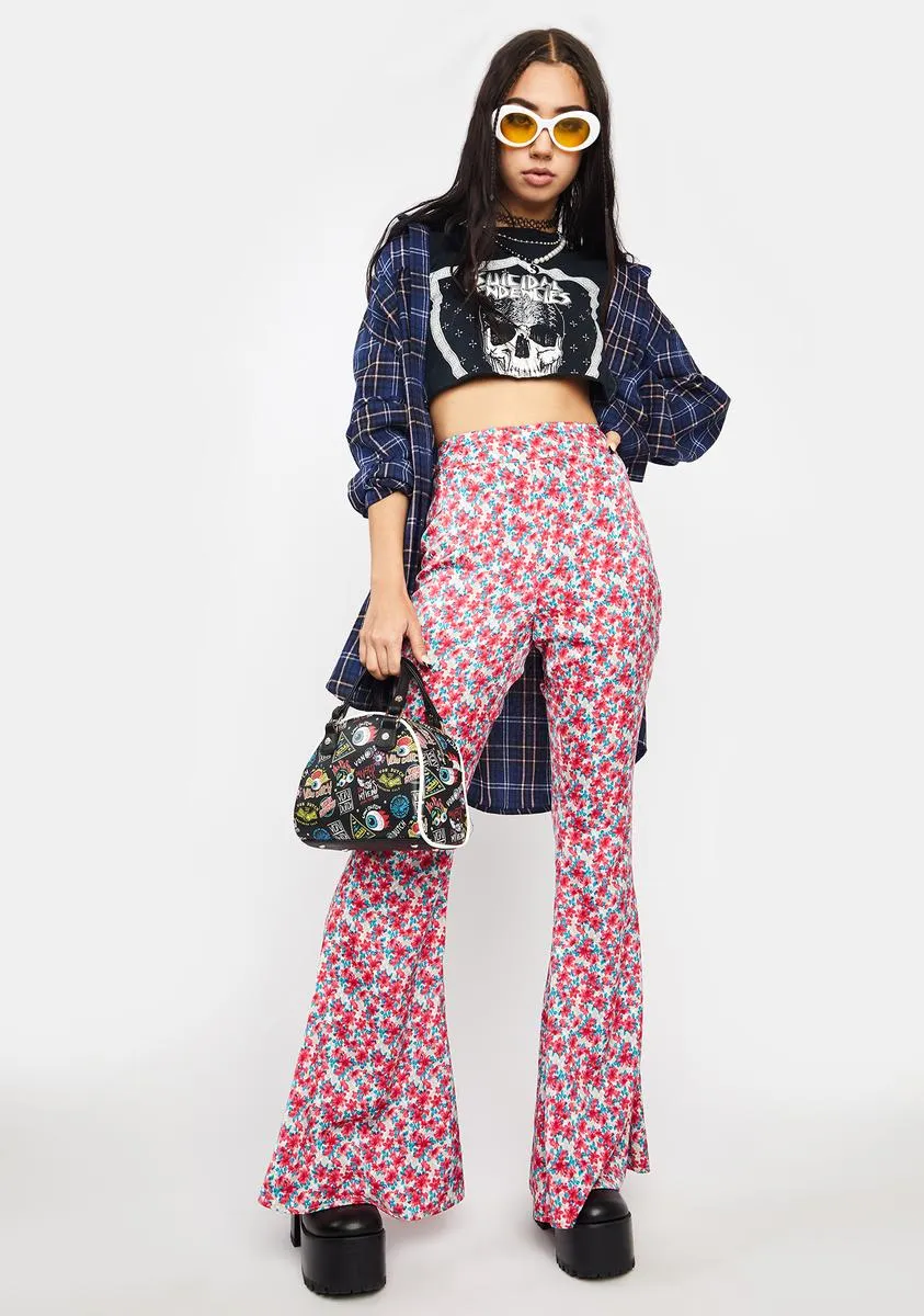 Room For Two Floral Flare Pants sold by Dolls Kill product image thumbnail 3