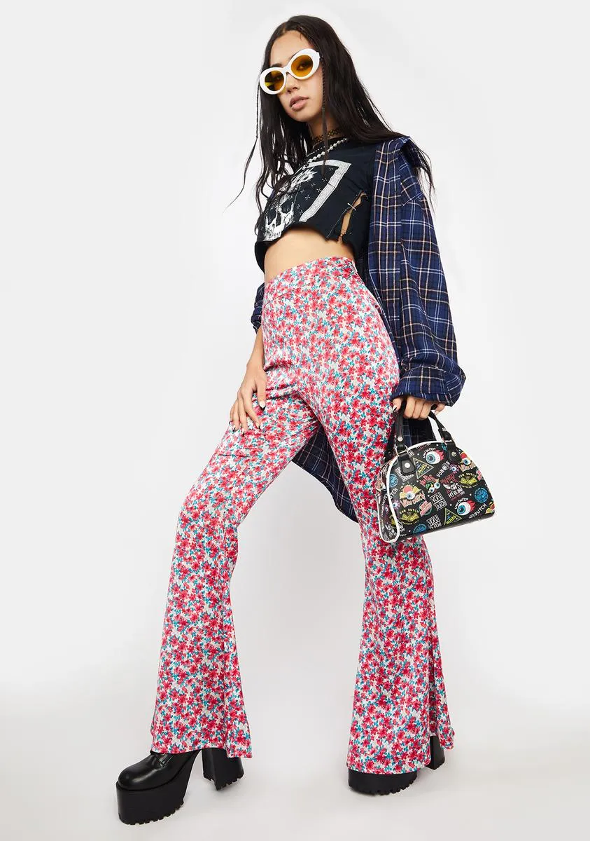 Room For Two Floral Flare Pants sold by Dolls Kill product image thumbnail 2