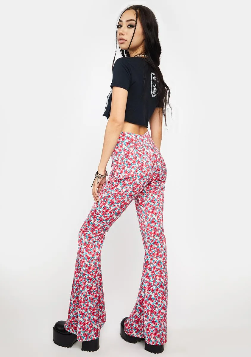 Room For Two Floral Flare Pants sold by Dolls Kill product image thumbnail 4
