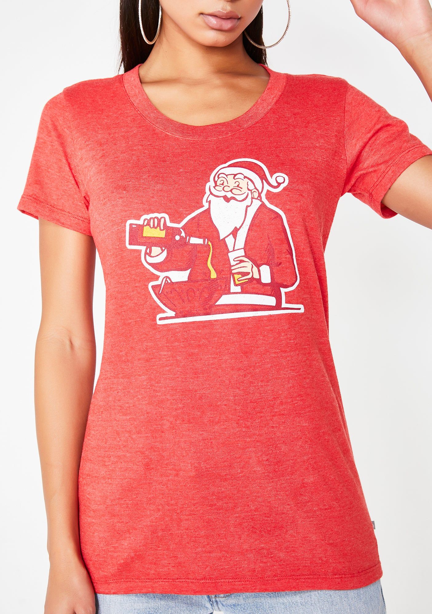 Santa Pour Up Tee sold by Dolls Kill product image thumbnail 4