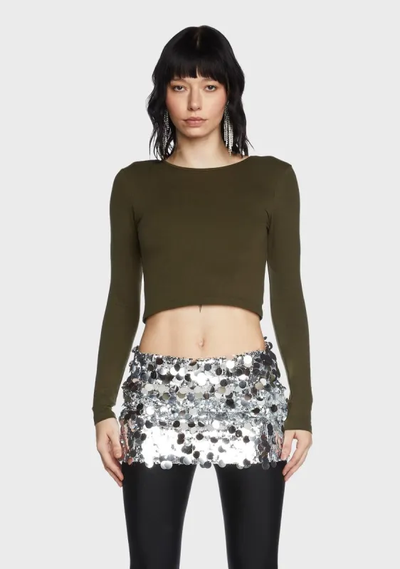 Olive Haven Open Back Top sold by Dolls Kill