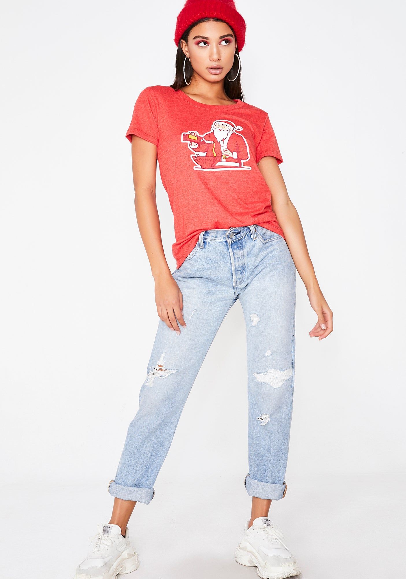 Santa Pour Up Tee sold by Dolls Kill product image thumbnail 5