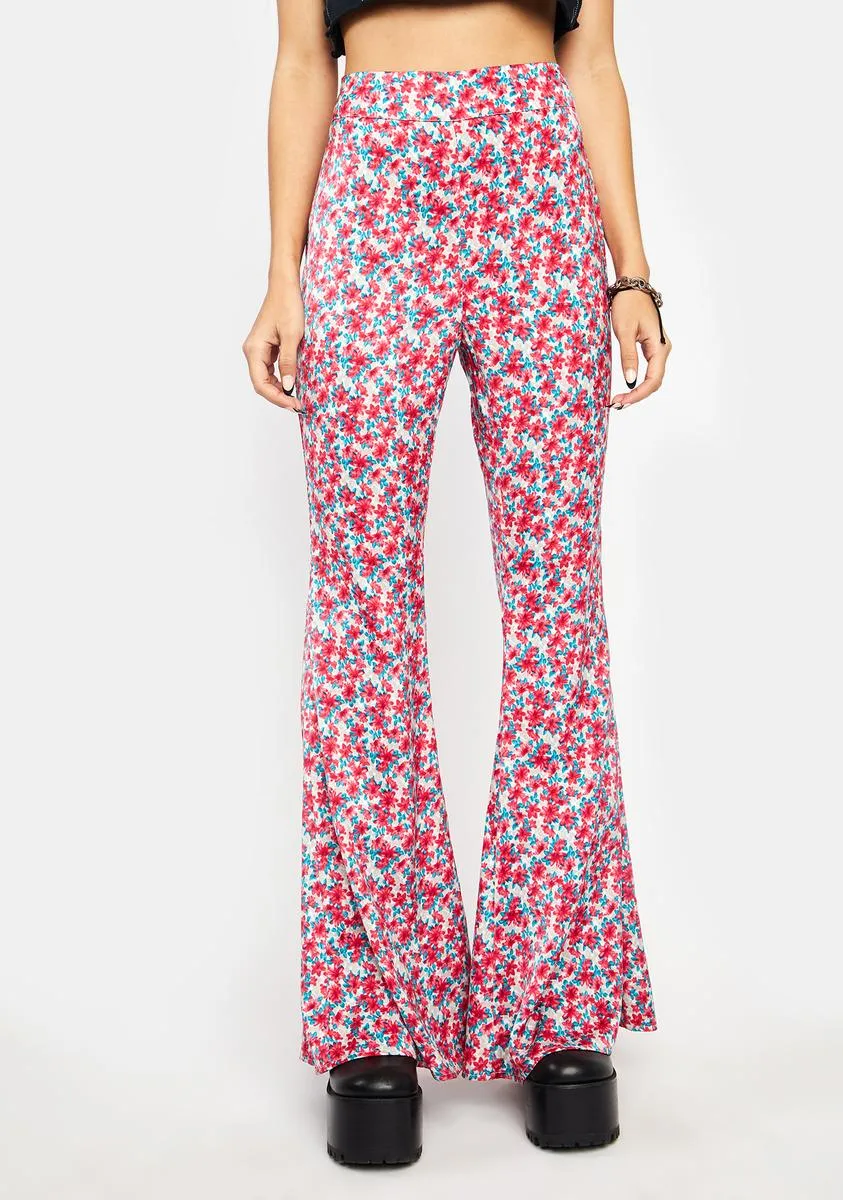Room For Two Floral Flare Pants sold by Dolls Kill