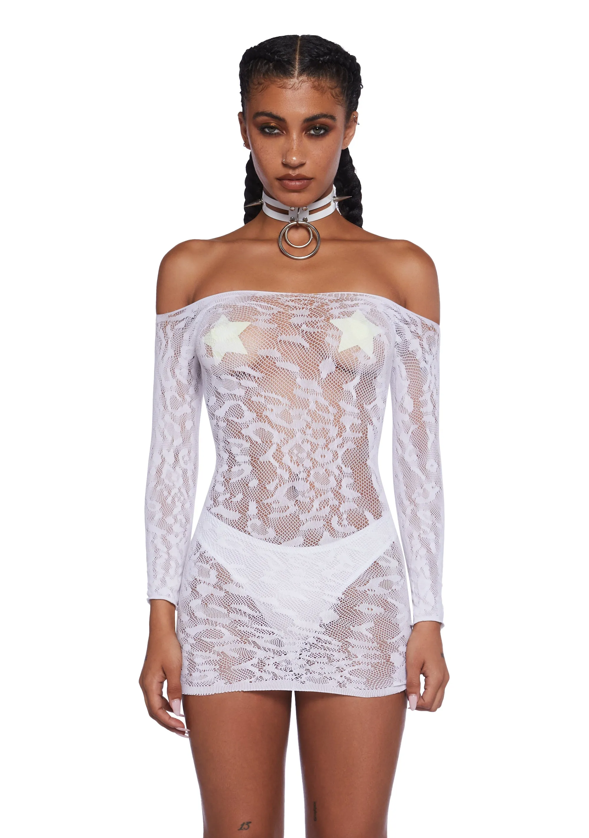 Glow In The Dark Neon Daylight Bodycon Dress sold by Dolls Kill product image thumbnail 2