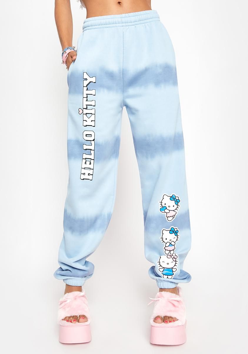 Hello Kitty Tie Dye Joggers sold by Dolls Kill