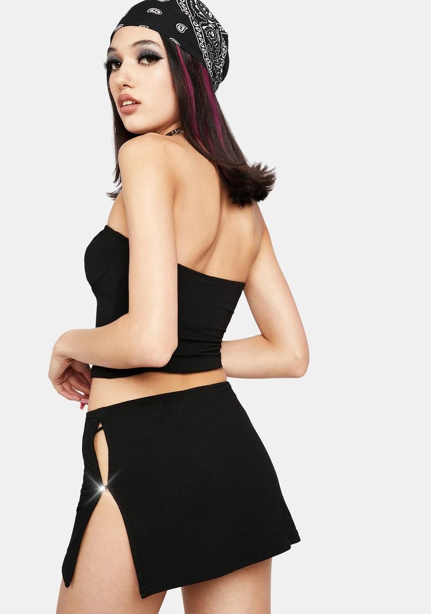 Onyx You'll Keep A Secret Skirt Set sold by Dolls Kill product image thumbnail 4