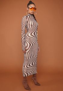 On My Wavelength Mesh Midi Dress sold by Dolls Kill