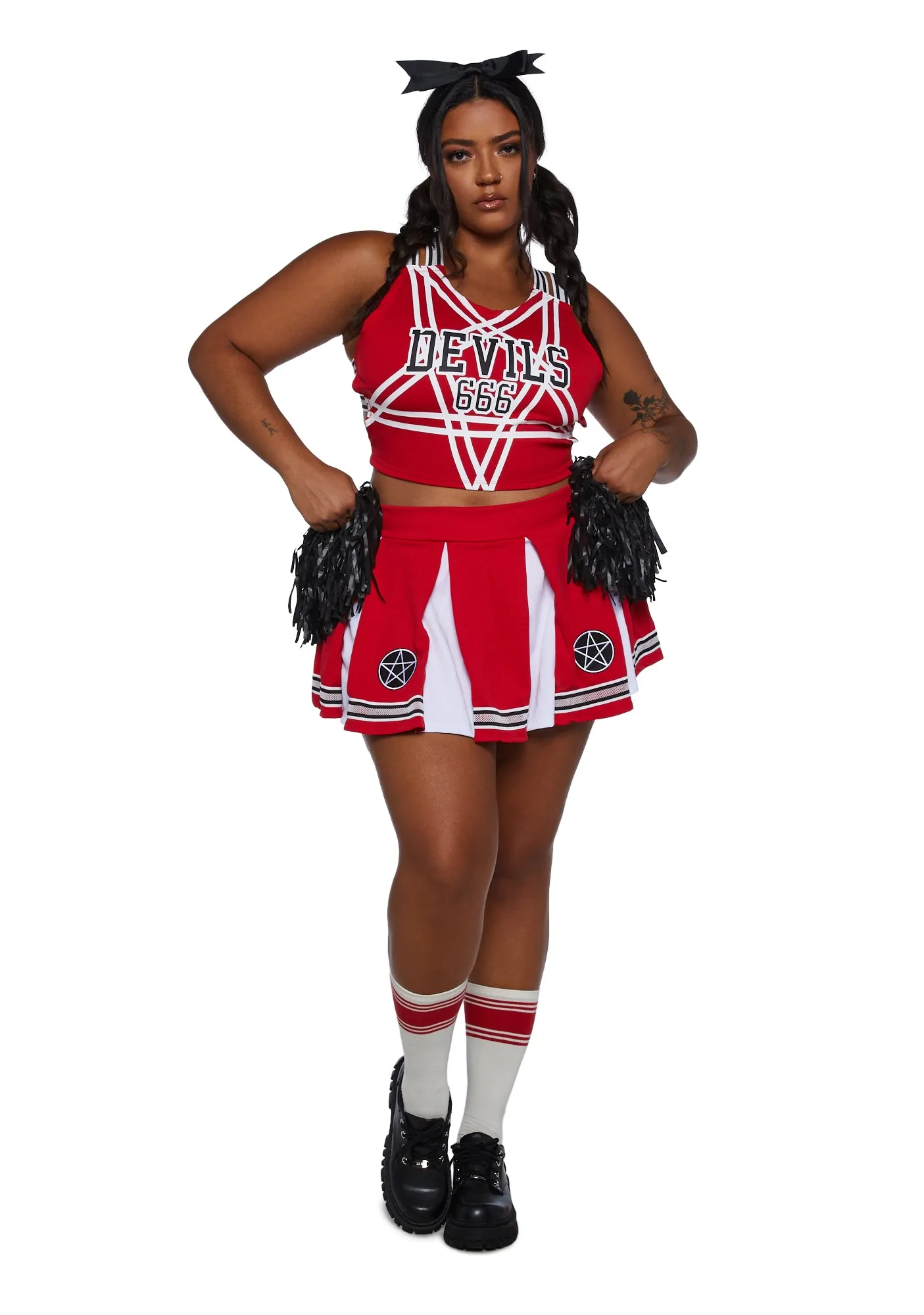 Plus Satan's Cheerleader Costume Set sold by Dolls Kill product image thumbnail 2