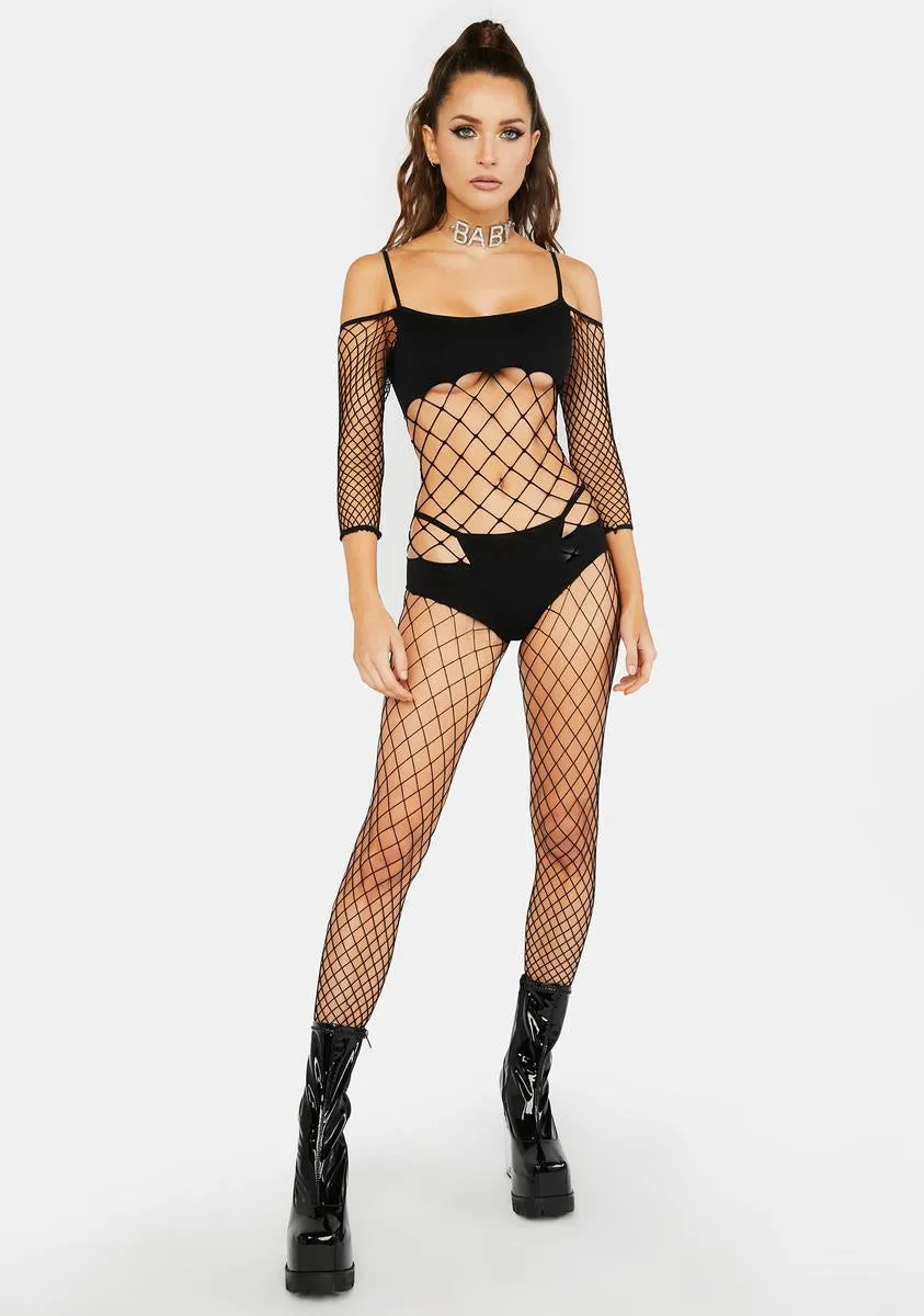 All For Yew Bikini Fishnet Bodystocking sold by Dolls Kill product image thumbnail 5