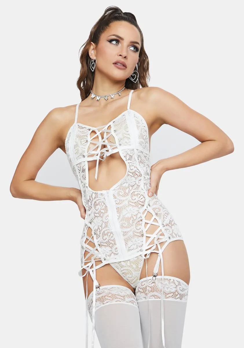 Nuzzle Nights Lingerie Set sold by Dolls Kill