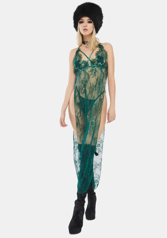 Envy My Love Sheer Gown Set sold by Dolls Kill