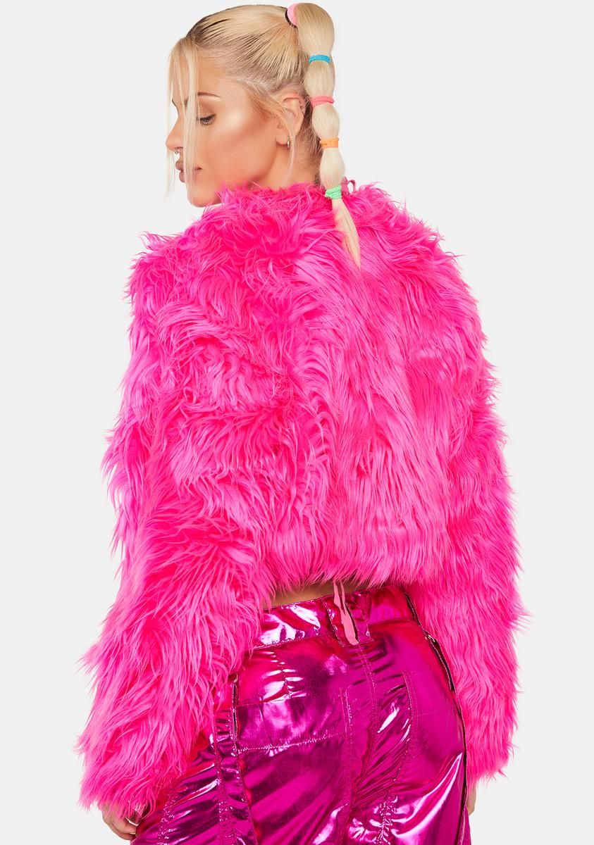Party Funk Faux Fur Jacket sold by Dolls Kill product image thumbnail 4