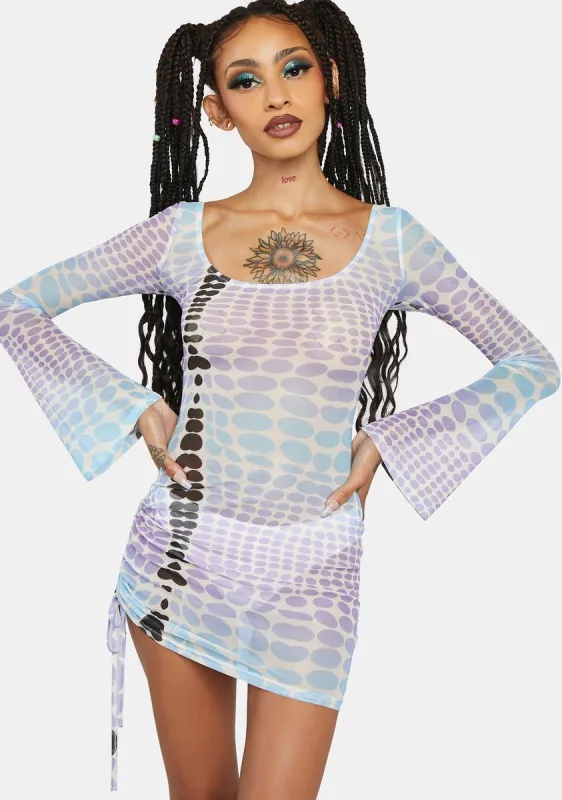Universal Dweller Sheer Mini Dress sold by Dolls Kill