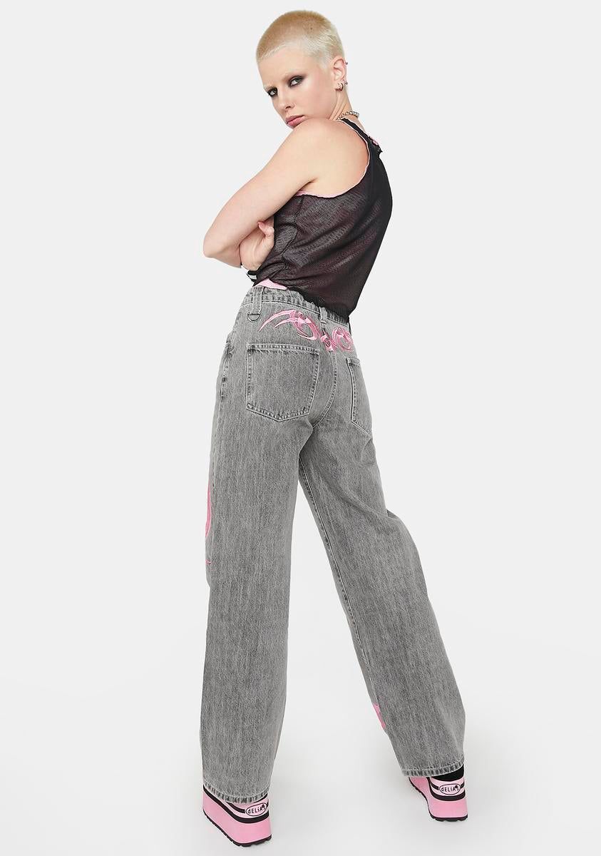 The Mystery Remains Wide Leg Pants sold by Dolls Kill product image thumbnail 5