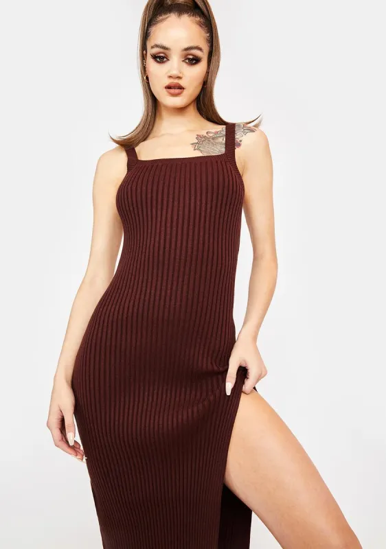 Better In Person Knit Maxi Dress sold by Dolls Kill