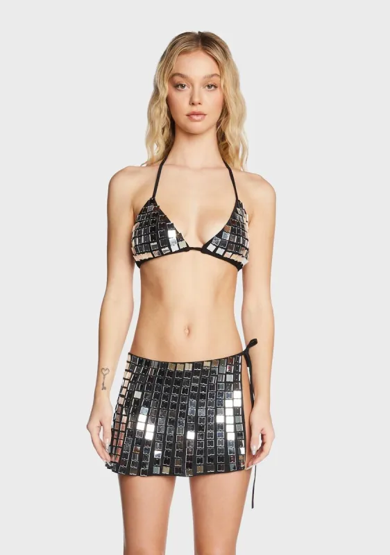 Molly Mirror Bra Top sold by Dolls Kill