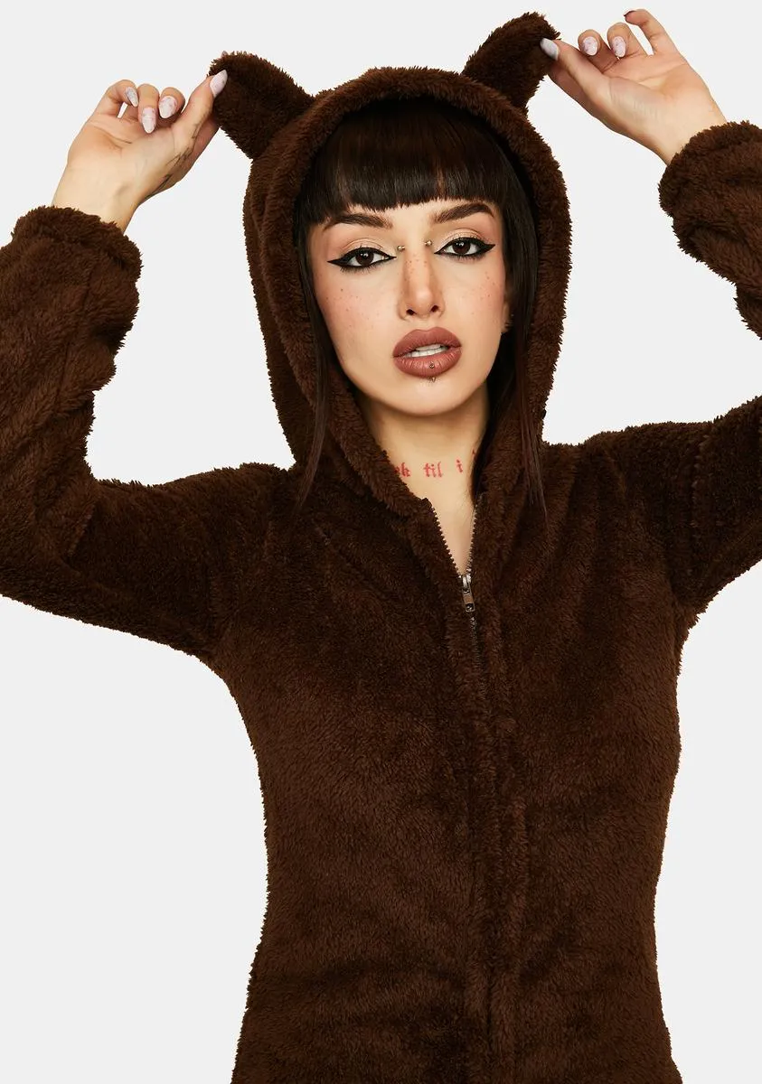 Cocoa Serious Snuggles Jumpsuit sold by Dolls Kill product image thumbnail 3