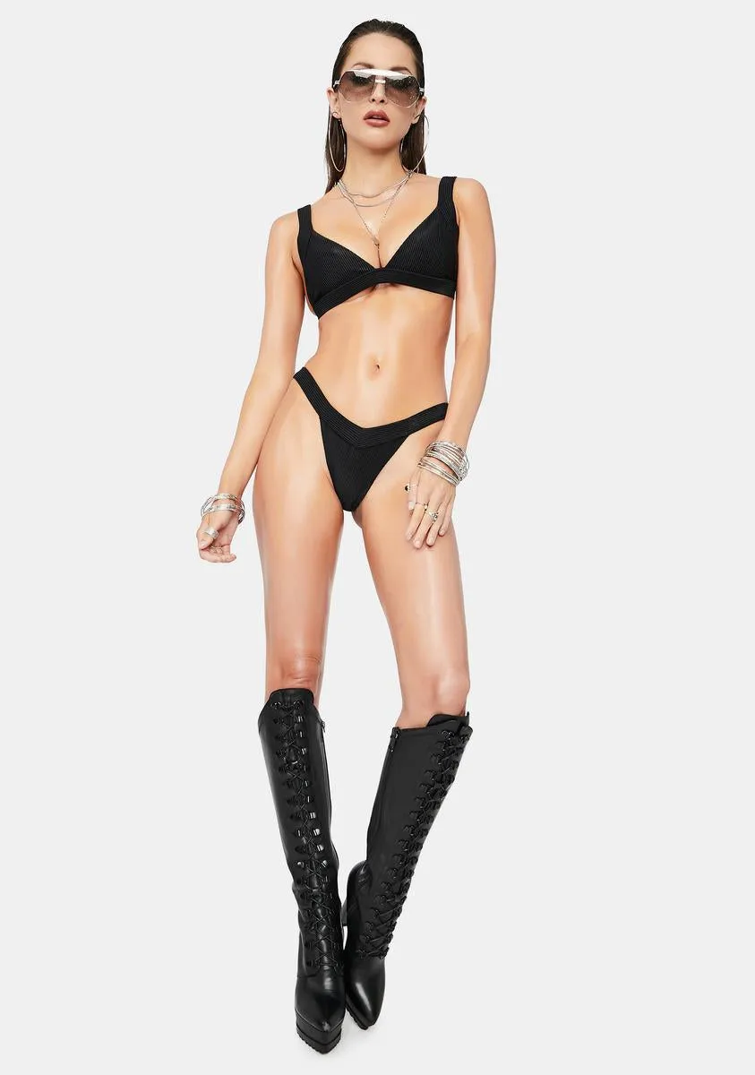 Georgia Ribbed Bikini Bottoms sold by Dolls Kill product image thumbnail 3