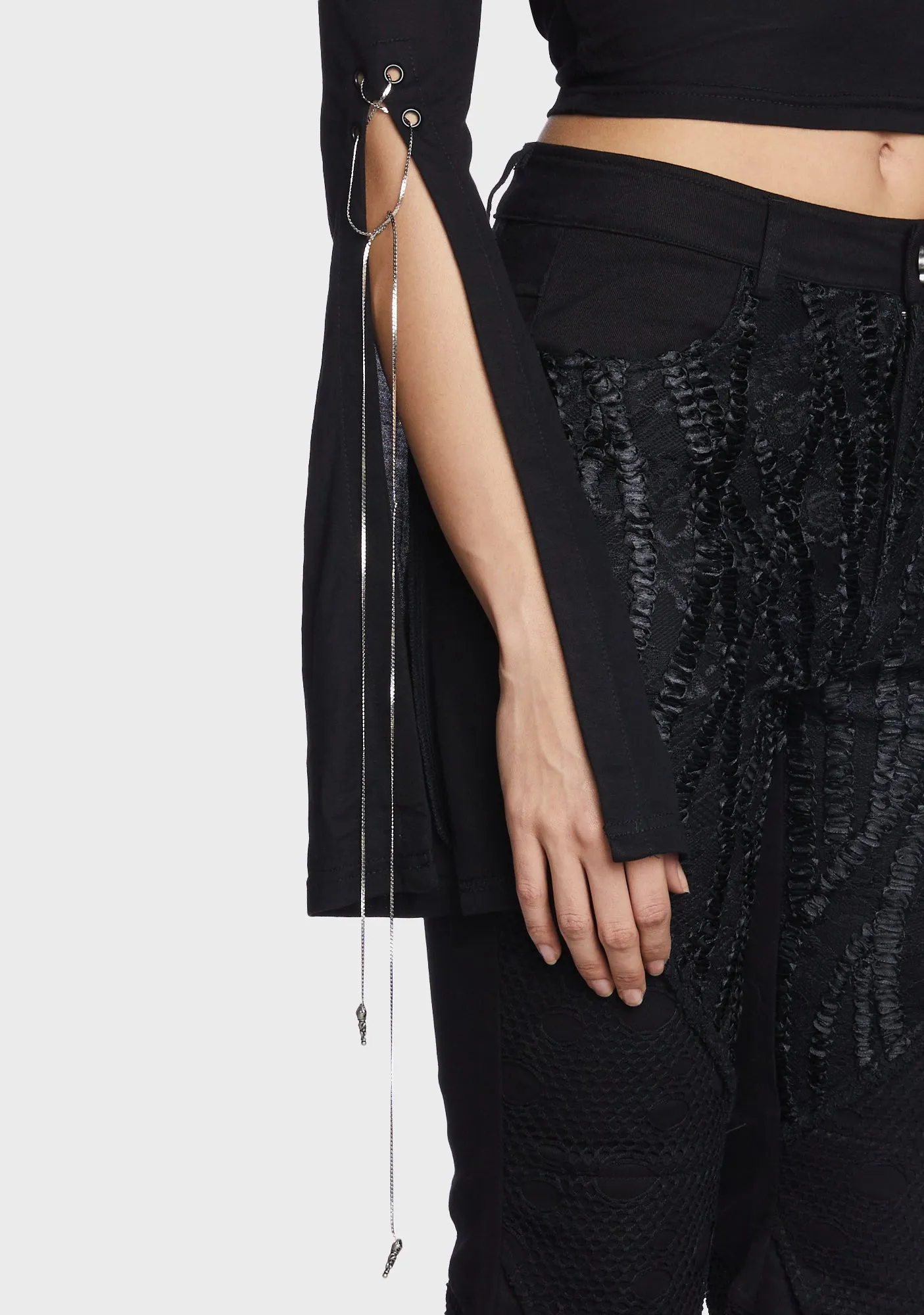 Daily Goth Sexy Off Shoulder Sleeve T-Shirt sold by Dolls Kill product image thumbnail 2