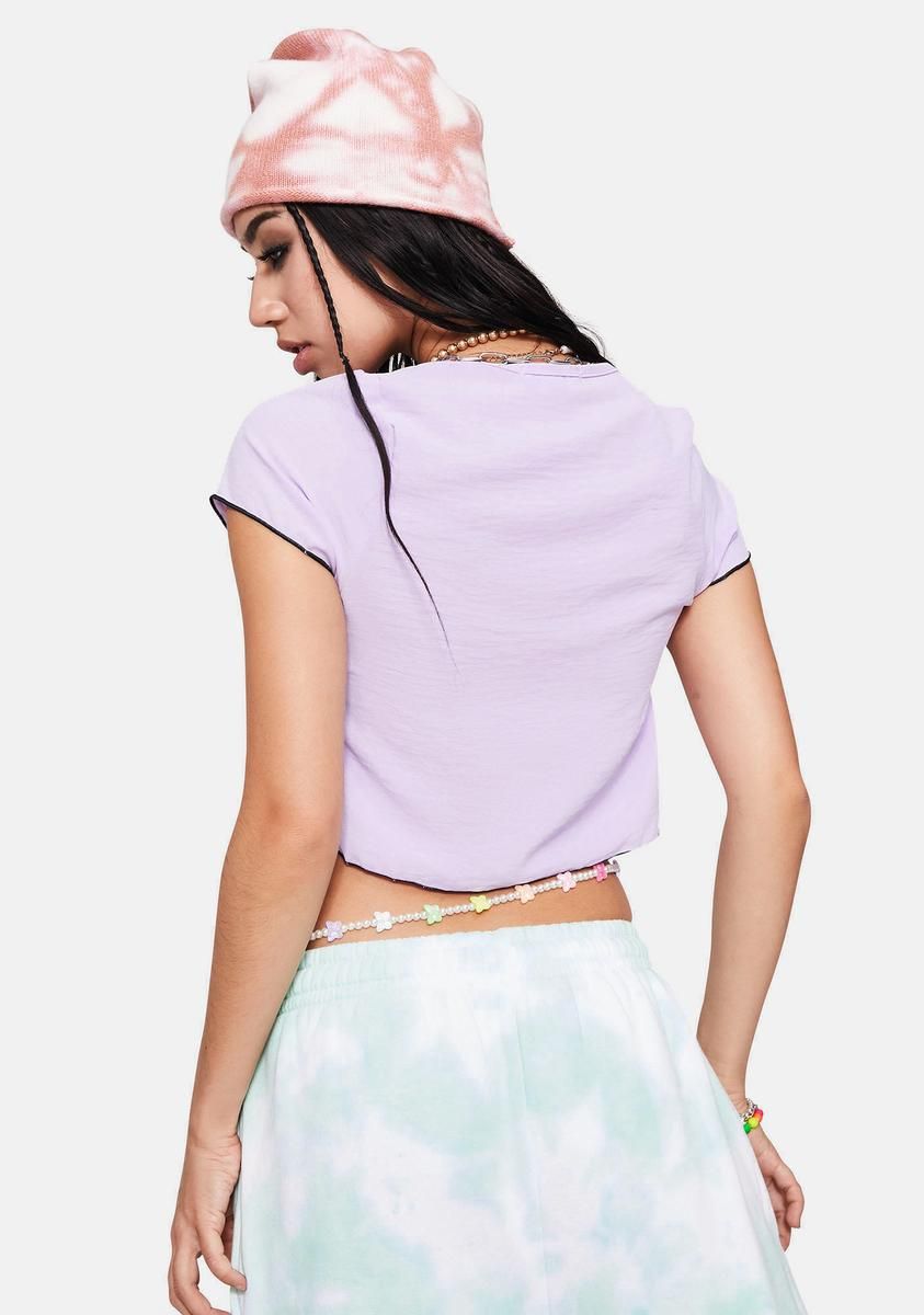 Tattoo Butterfly Tie Front Top sold by Dolls Kill product image thumbnail 4