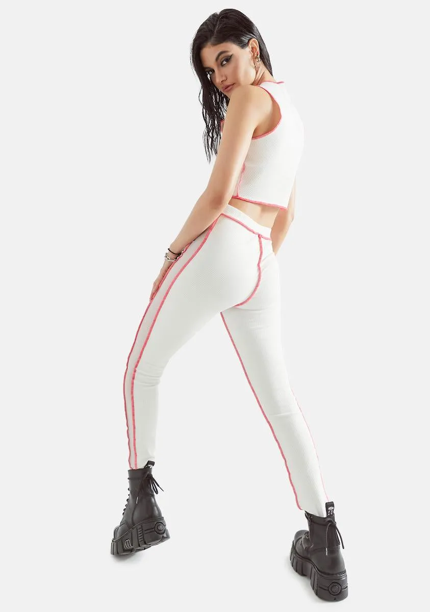 Icy The Truth Stings Contrast Stitch Pants Set sold by Dolls Kill product image thumbnail 4