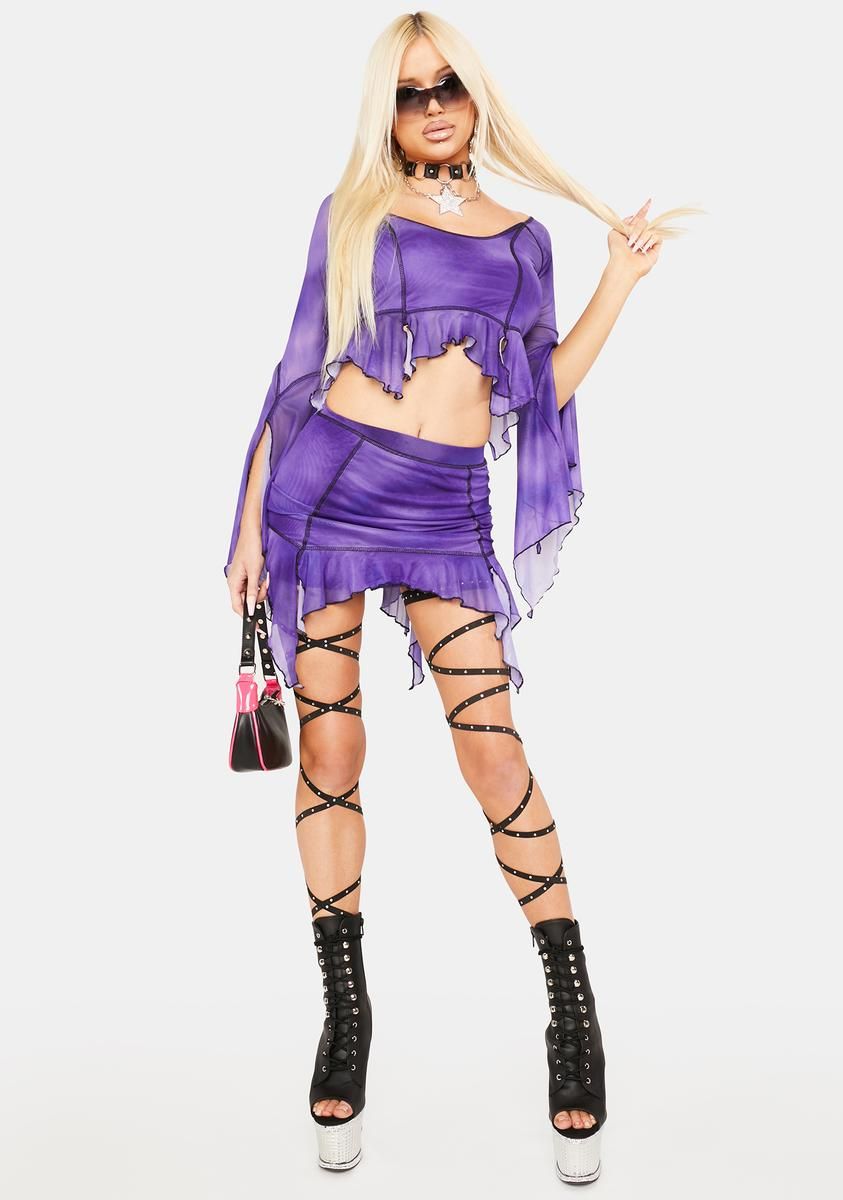 Popstar Personality Mini Skirt sold by Dolls Kill product image thumbnail 3
