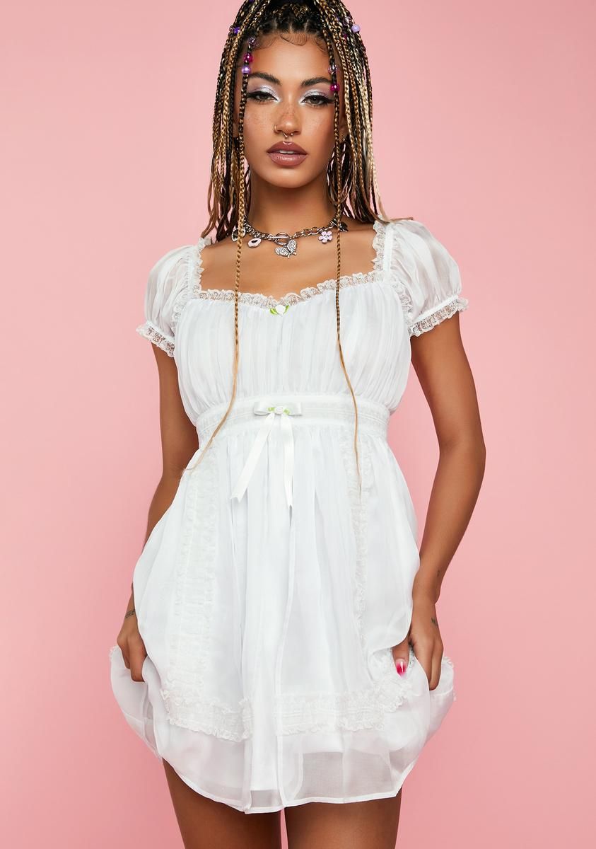 Pure Softer Smiles Babydoll Dress sold by Dolls Kill