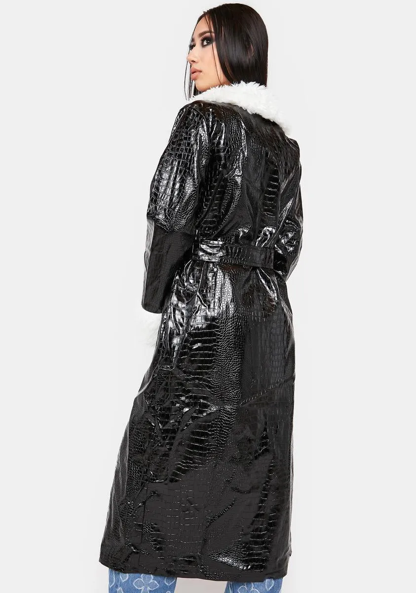Prettiest Rock Star Crocodile Coat sold by Dolls Kill product image thumbnail 4