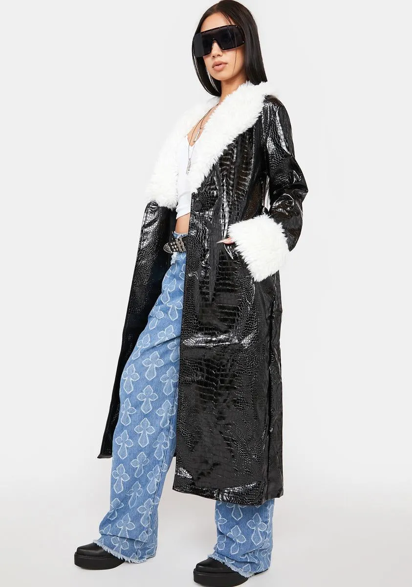Prettiest Rock Star Crocodile Coat sold by Dolls Kill product image thumbnail 2