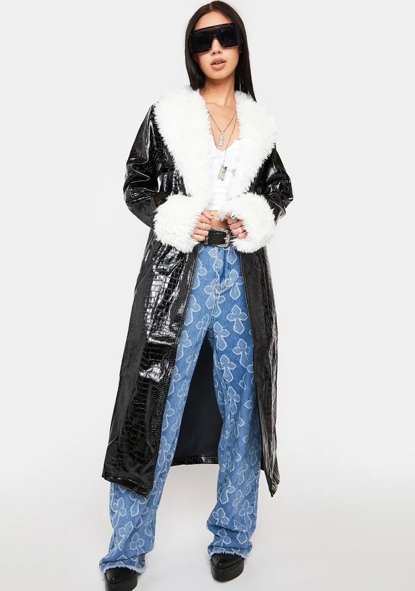 Prettiest Rock Star Crocodile Coat sold by Dolls Kill product image thumbnail 3