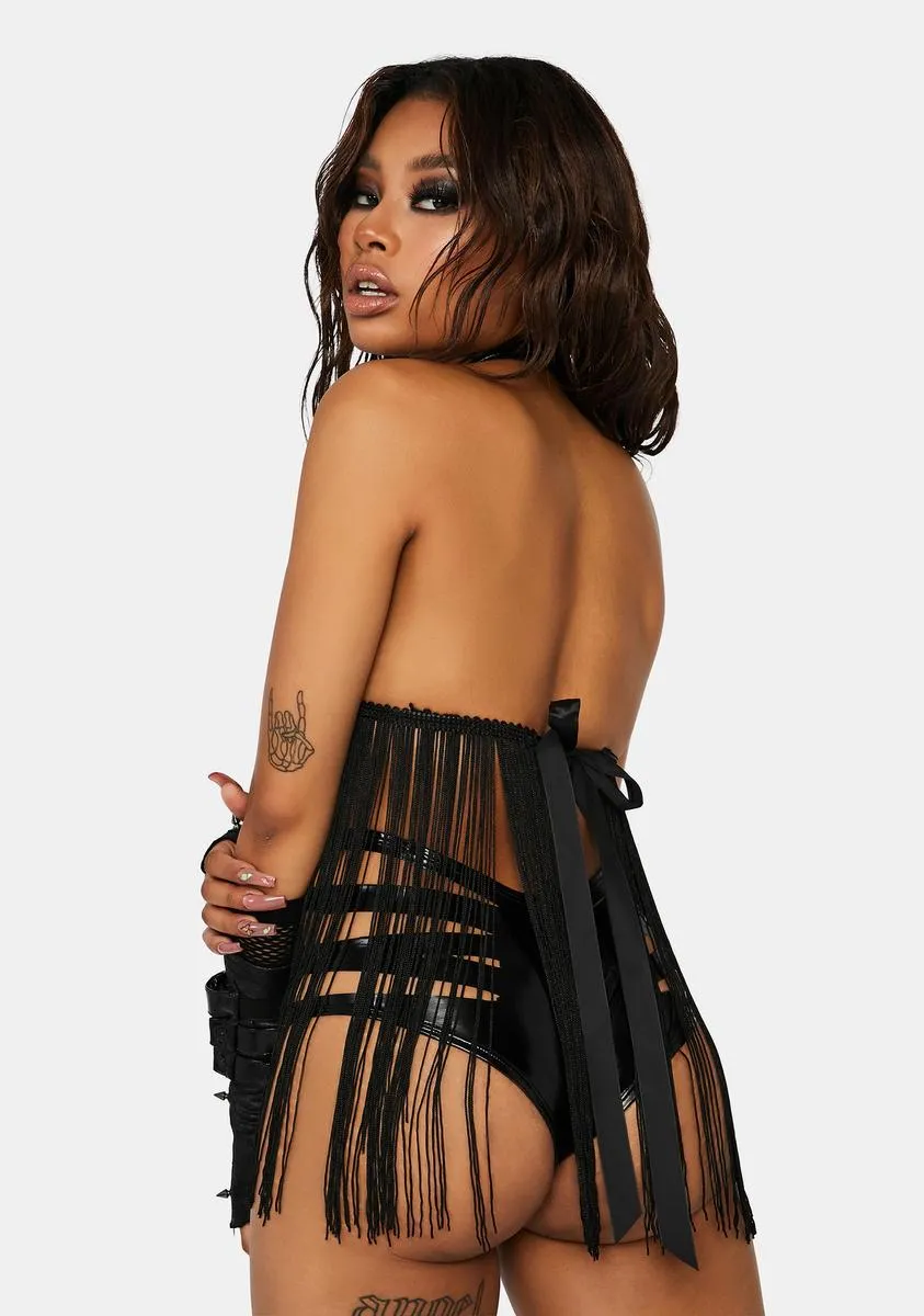 Double Shot Fringe Bra Top sold by Dolls Kill product image thumbnail 4