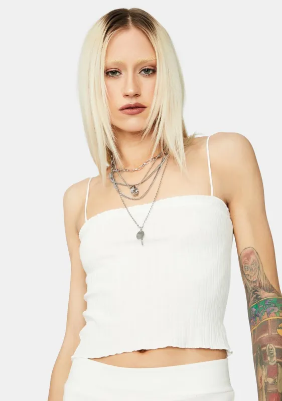 Been Scamming Ribbed Crop Top sold by Dolls Kill
