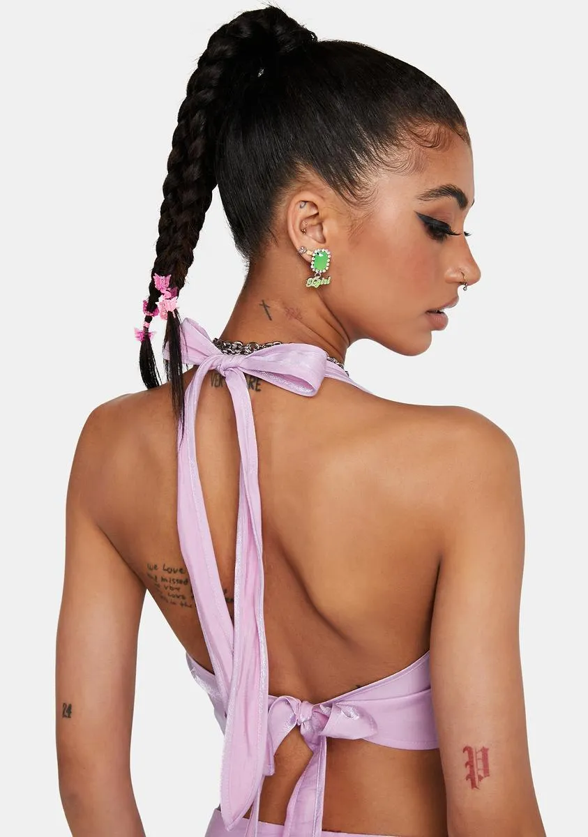 Shine O-Ring Halter Top sold by Dolls Kill product image thumbnail 4