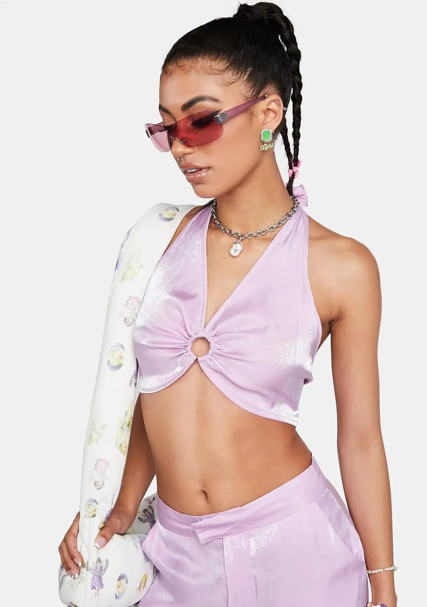 Shine O-Ring Halter Top sold by Dolls Kill product image thumbnail 2