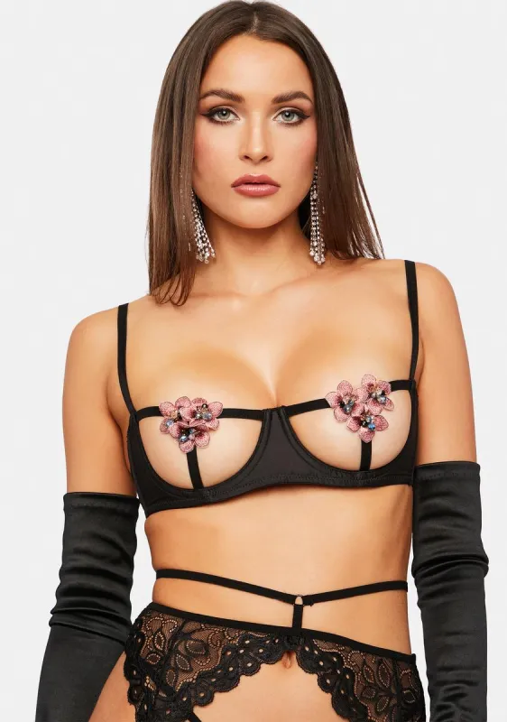 Colette Open Cup Bra sold by Dolls Kill