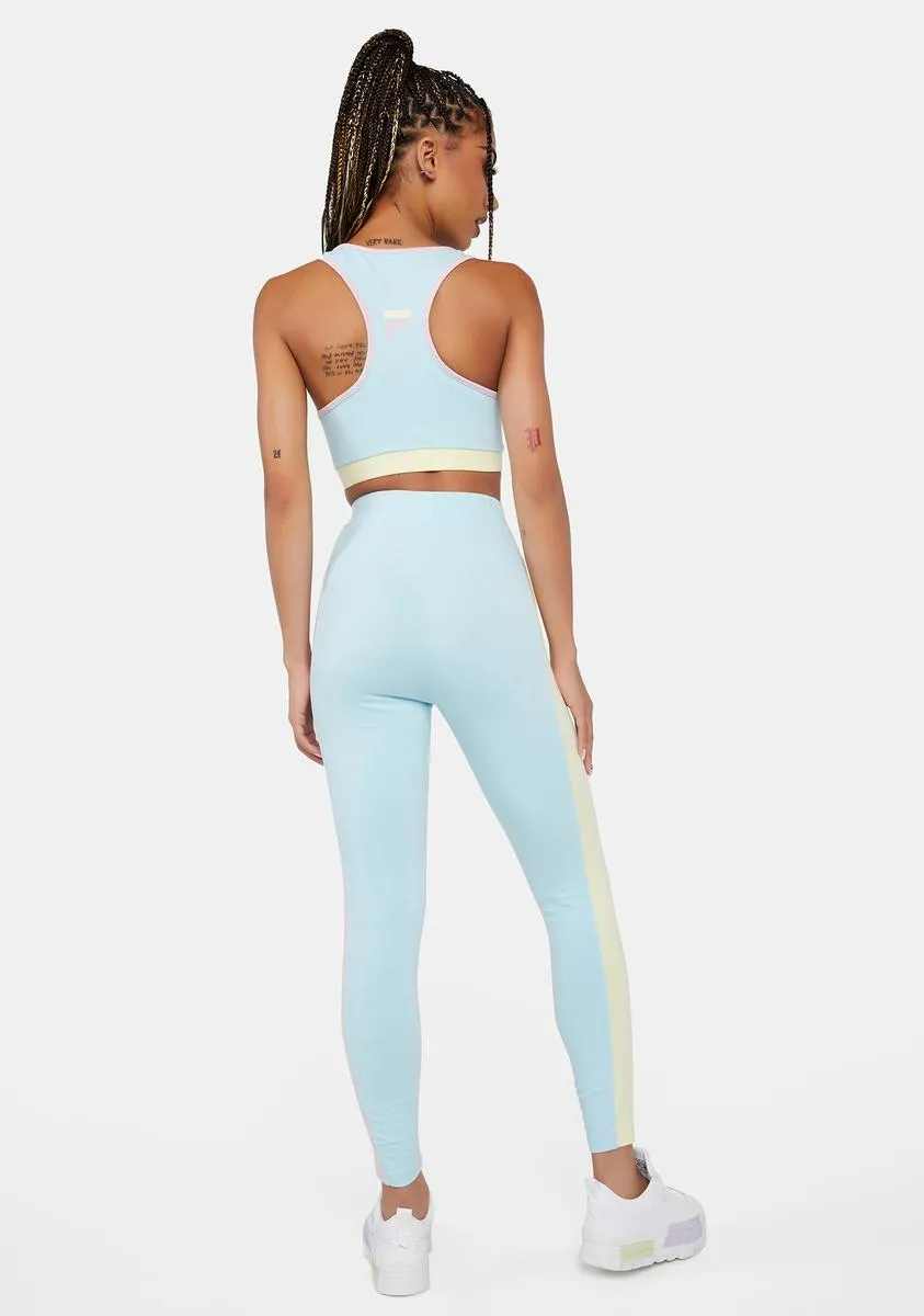 Crystal Blue Mercy Sports Leggings sold by Dolls Kill product image thumbnail 4
