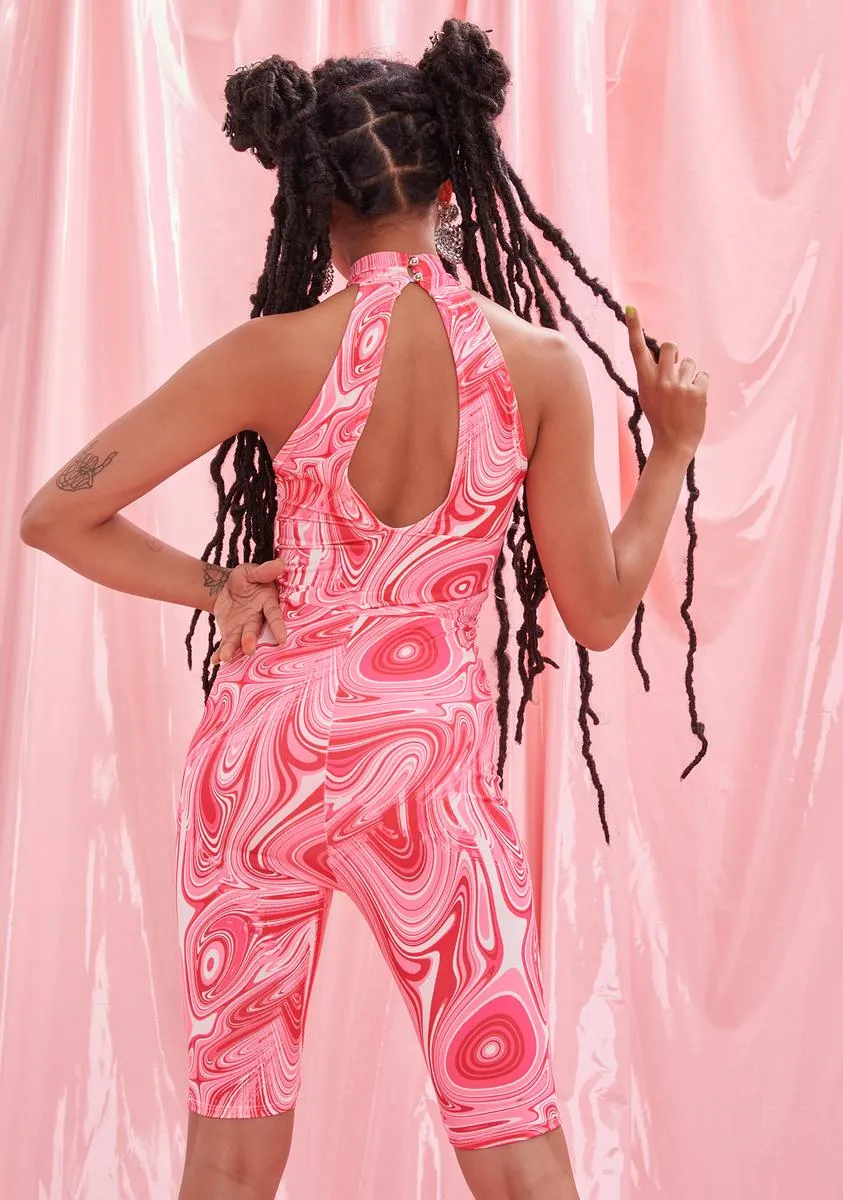 Simmer Down Lace Up Romper sold by Dolls Kill product image thumbnail 4