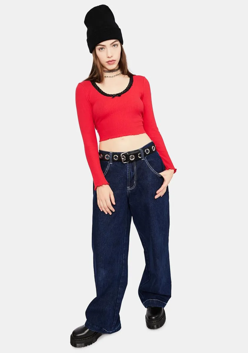 Ice Skate Date Thermal Top sold by Dolls Kill product image thumbnail 3