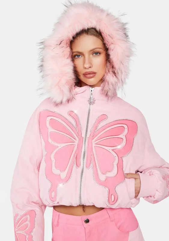 Living The Dream Puffer Jacket sold by Dolls Kill