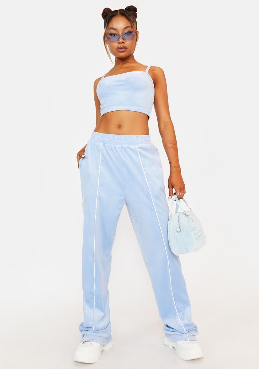 Watch The Clock Velour Lounge Set sold by Dolls Kill