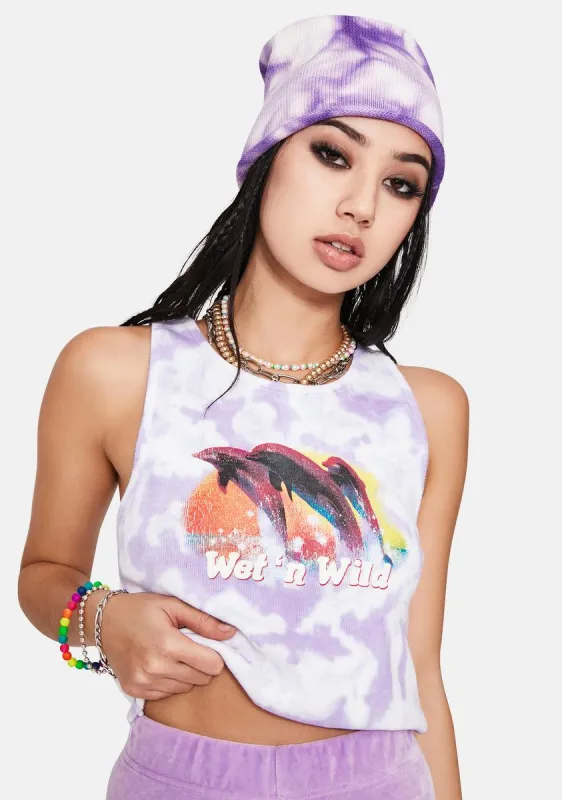 Wet N Wild Tie Dye Top sold by Dolls Kill