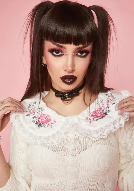 Rose Picking Knit Sweater sold by Dolls Kill