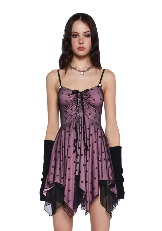 Keep Shining Mini Dress - Floral Pink sold by Dolls Kill