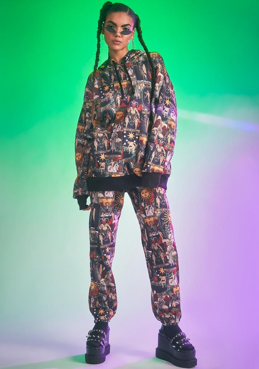 Paint Us Gold Oversized Hoodie sold by Dolls Kill product image thumbnail 3