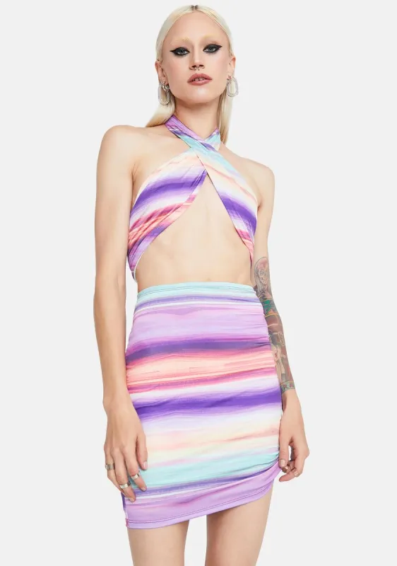 Poolside Chilled Skirt Set sold by Dolls Kill