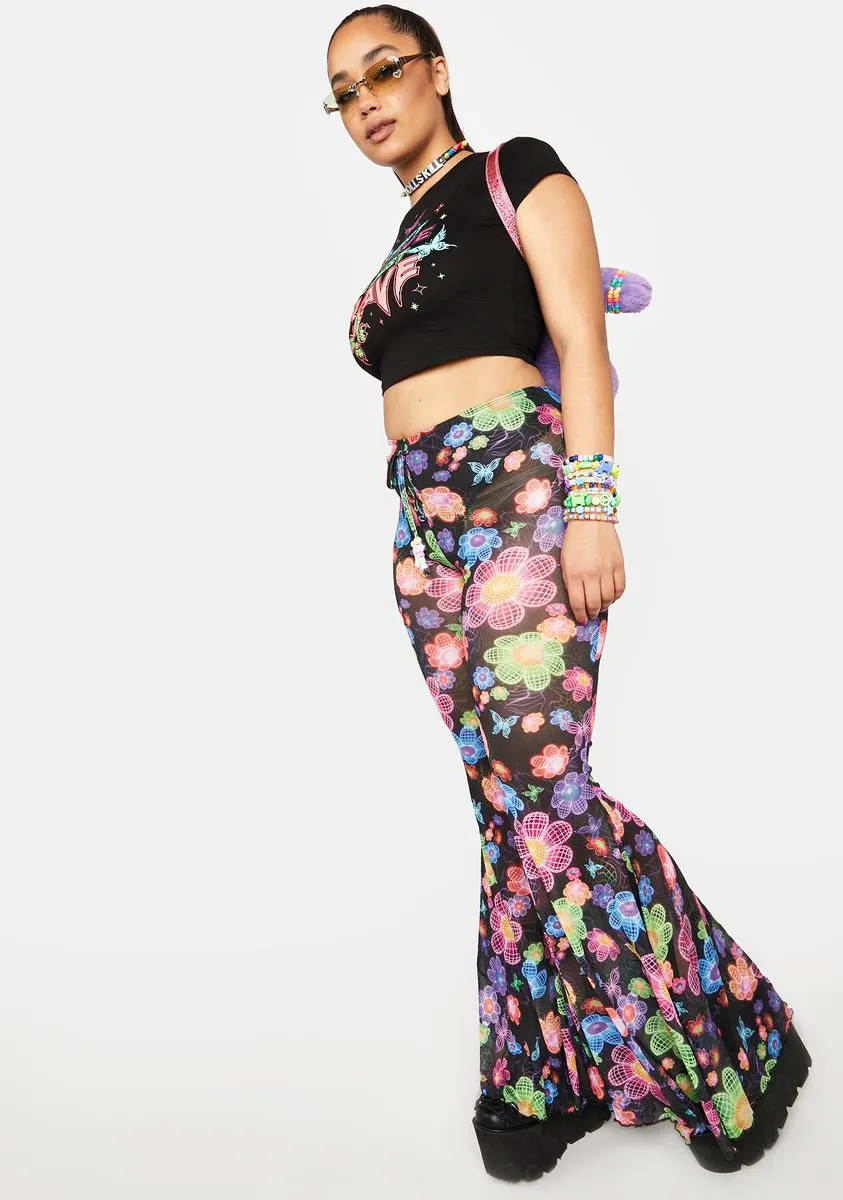 Plus Sonic Bloom Mesh Flares sold by Dolls Kill product image thumbnail 4