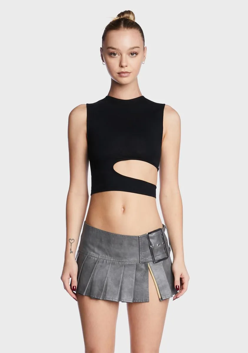 Zane Cut Out Crop Top sold by Dolls Kill