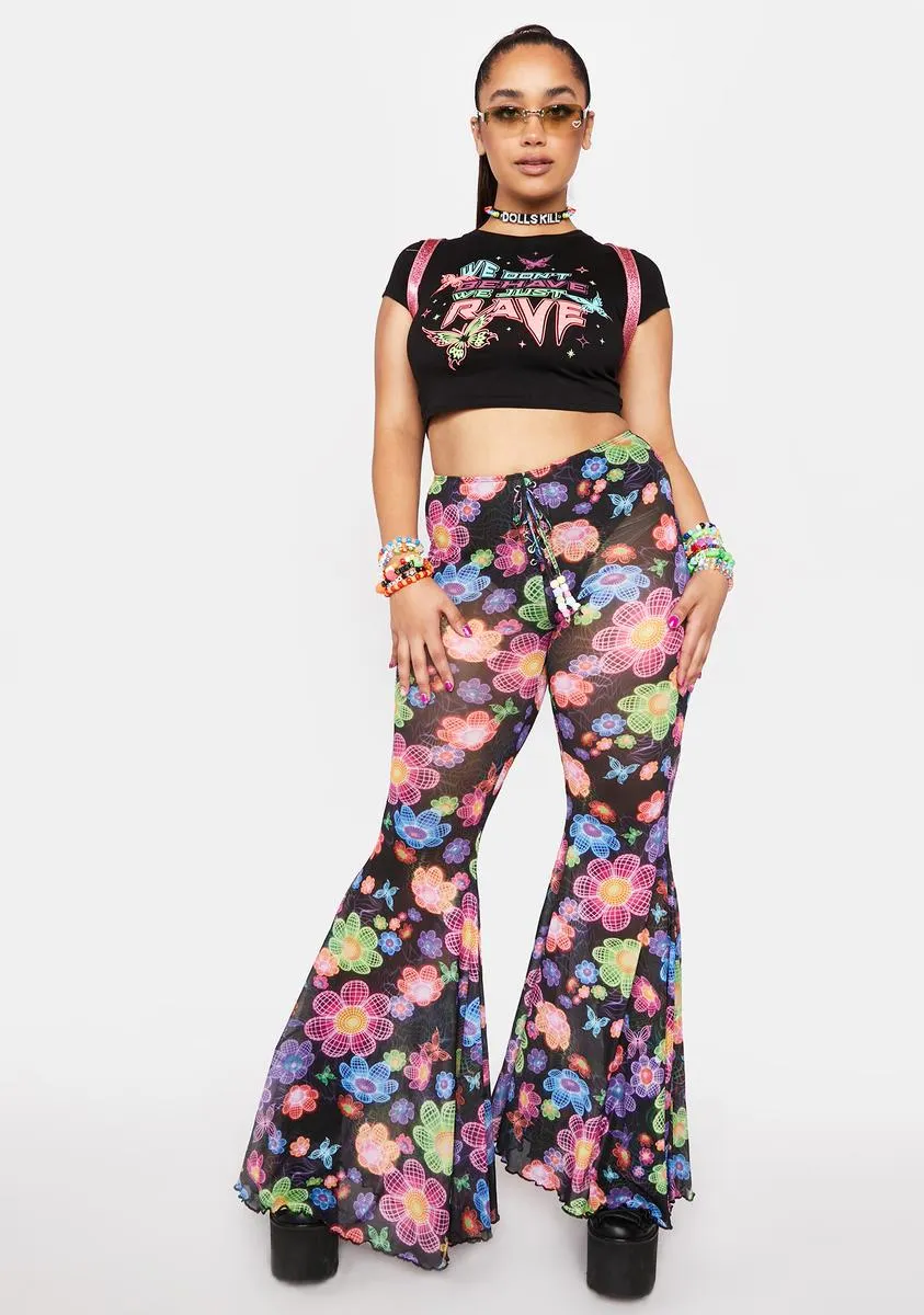 Plus Sonic Bloom Mesh Flares sold by Dolls Kill product image thumbnail 3