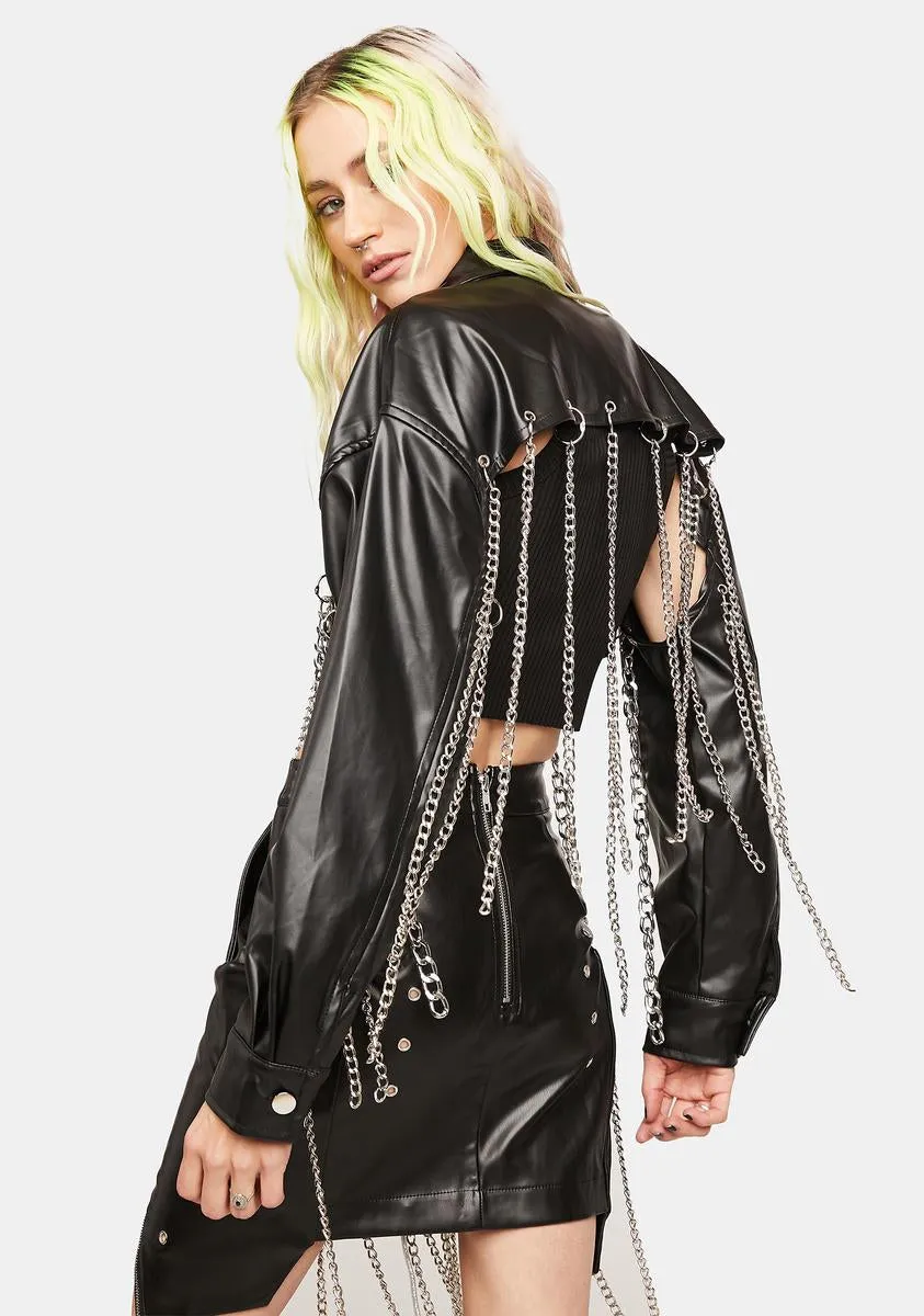 Speak For Yourself Moto Jacket sold by Dolls Kill product image thumbnail 4